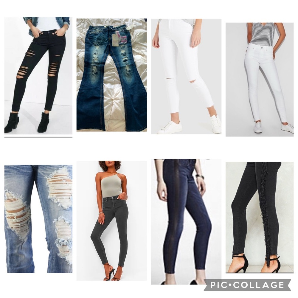 BUNDLE OF 8 EXPRESS JEANS (READ FULL DESCRIPTION)
